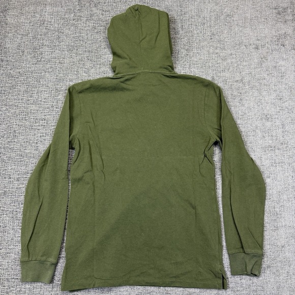 Polo Ralph Lauren Hoodie Mens Small Green Pony Sweatshirt Front Pocket Preppy - Picture 7 of 10